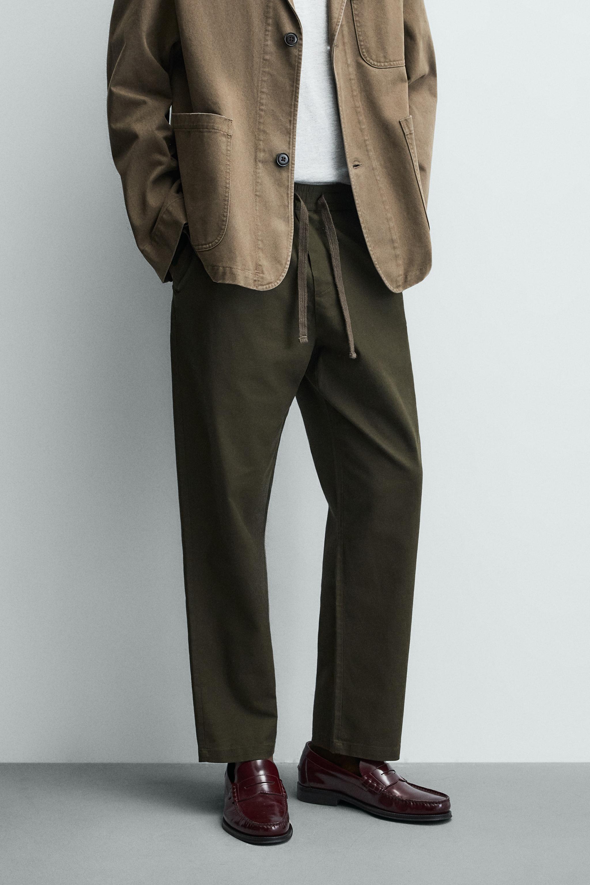 COTTON-LINEN RELAXED FIT PANTS